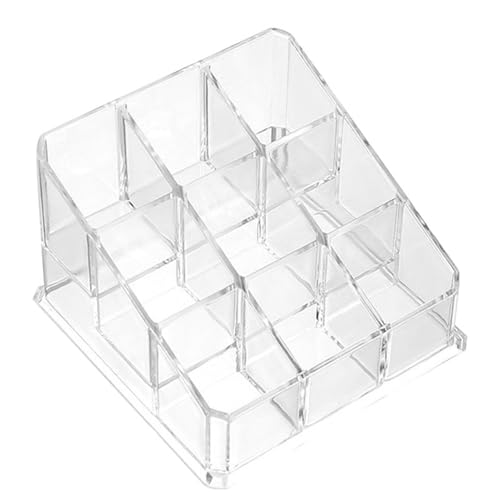Organizador de lápiz labial acrílico versátil, soporte de maquillaje transparente para pintalabios, brillo de labios, vitrina, soporte acrílico transparente con 9/24/36/40 ranuras para organizar tubos