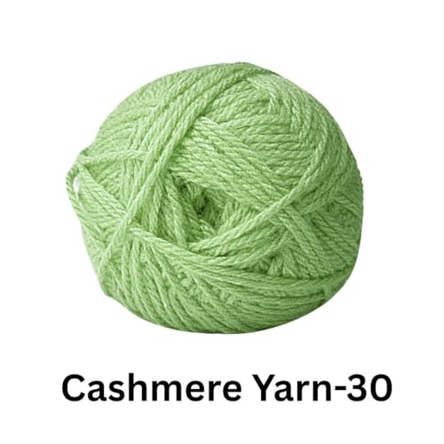 Image of VCR Sage Green Cashmere Knitting Yarn, 100 Grams Hank, 265 Meters Length, Acrylic 75% and Nylon 25%, Soft Crosia Thread for Crochet and Knitting, Suitable for Sweaters, Pullovers and Jackets