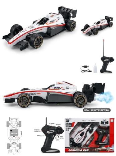 Image of RC Speed Formula F1 Car, 1:14 Scale Radio Control Racing Toy |Formula F1 Racing Remote Control Car with 5 Functions(Front,Back,Left, Right and Spray)