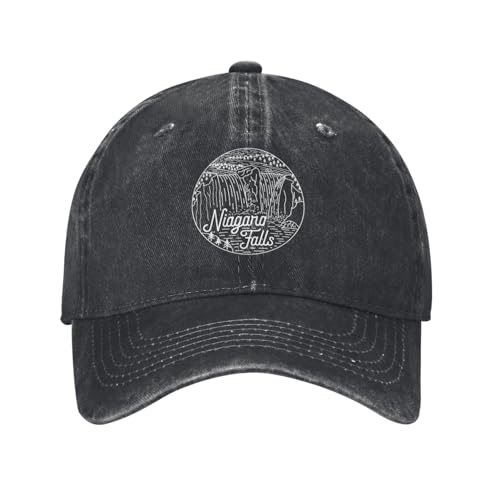 Niagara Falls Fashion Hats for Mens Hiking Vintage Caps Black