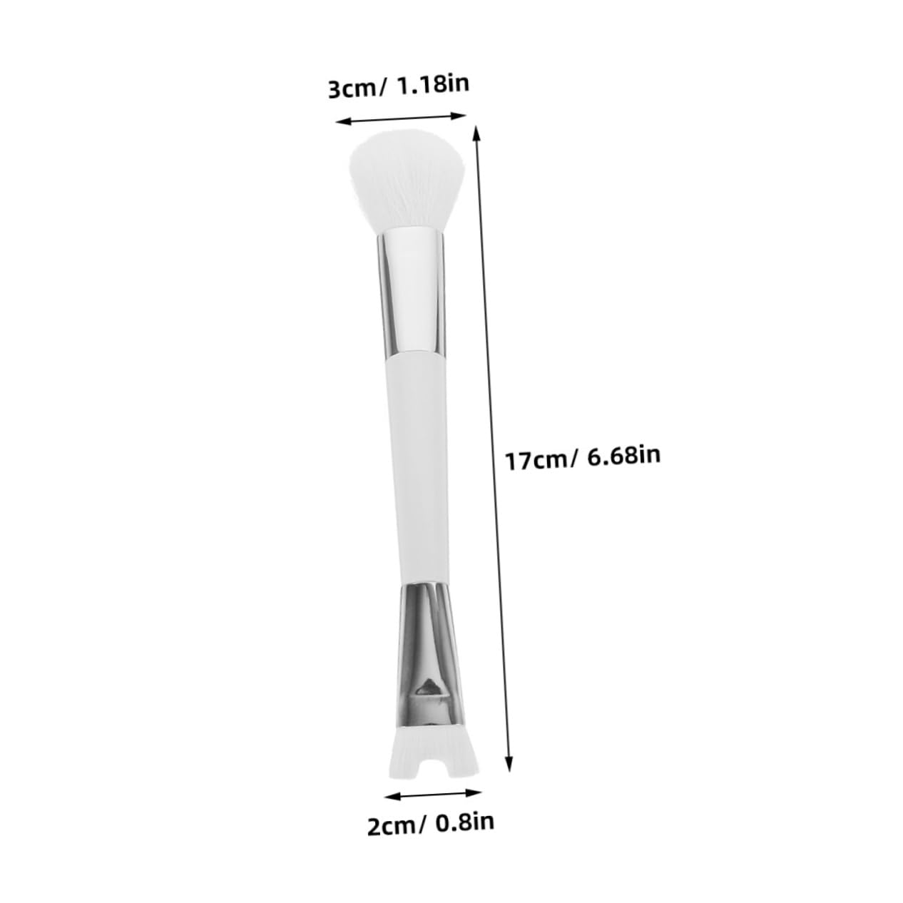 SAFIGLE 4pcs Dual-sided Nose Contouring Brush Set for Women Makeup Highlighter Blush Brush Soft Bristle Makeup Tools for Nose Cheeks Face