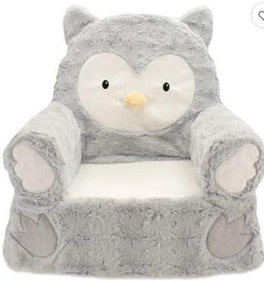 Decoris Plush Owl Christmas Decoration Gray Foam 8.3 in 1 pk