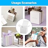 12 Pcs Small White Gift Boxes with Lids, Cardboard Party Favor Present Boxes for Birthday Wedding Christmas Bridesmaid, 10x10x10 cm - Image 7