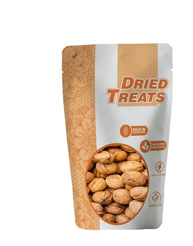 Image of Dried Treats Dried Fruits Nuts And Seeds (California Sabut Walnuts /Walnut With Shell, 250g)