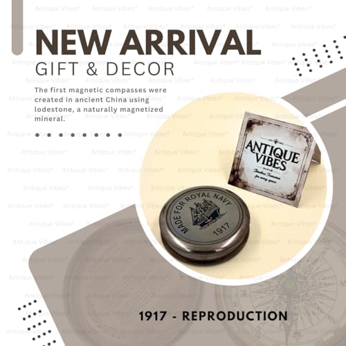Brújula de latón estilo vintage Antique Vibes con poema de Robert Frost, herramienta de navegación para senderismo y supervivencia, coleccionable artesanal miniatura 2