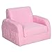 Produktbild HOMCOM 2-in-1 Kindersessel, Minisessel, Kindersofa für 3-4 Jahre alt, Liegefunktion, Rosa, 47 x 45 x 38 cm