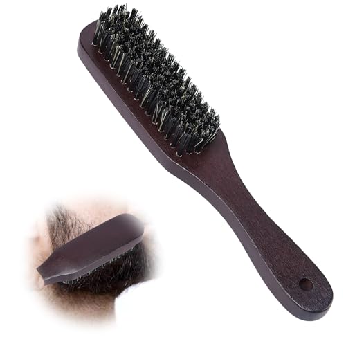 Cepillo para barba, cepillo de madera, cepillo de pelo para hombres, el cuidado diario de la barba de mango de madera de alta calidad, perfecto para el peinado de la barba y la distribución del aceite