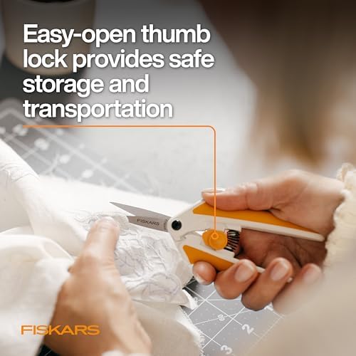 Fiskars 6" Easy Action Micro-Tip Scissors, Sewing, Arts & Crafts Tools - 4