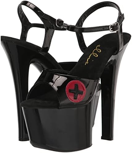 Ellie Shoes Women's 711-NURSE Heeled Sandal, Black, 9 | Image 6
