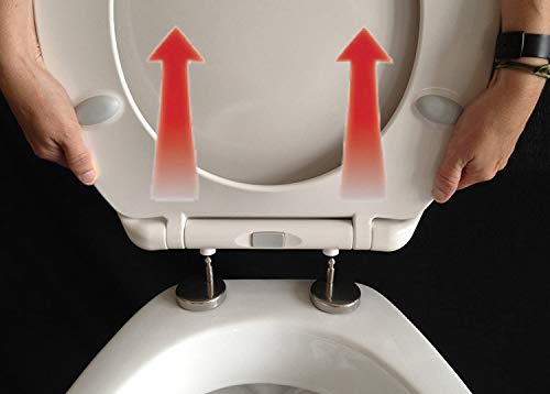 Familien WC Sitz ADOB mit integriertem Kindersitz und Absenkautomatik