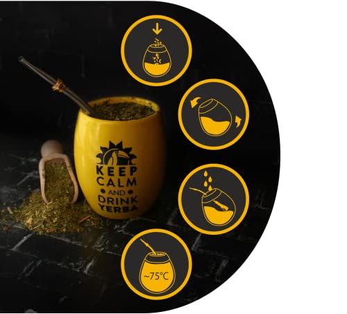 Monte Verde Citrus Bomb yerba mate-tee 500g | Grün mate-tee mit Zitronenschalen und Orangenschalen | Zitrusfrüchte yerba mate tee | Nur natürliche Zutaten | Citrus yerba mate tea loose leaf 0,5 kg