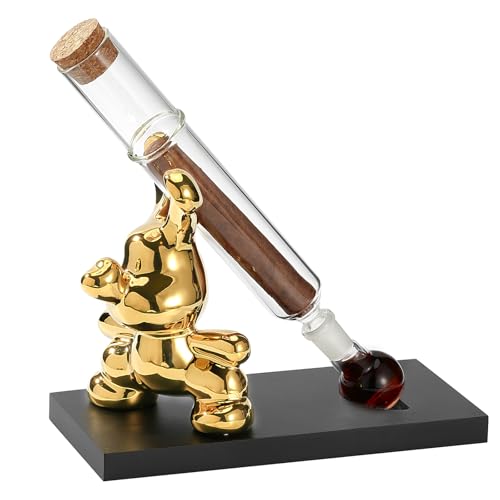 Cigar Aromatherapy Glass Tubes with Exquisite Base, DIY Cigar Humidors Aromatherapy Conservation Glass Tubes, for Cigar Lovers for Men