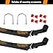 RIZINKART Golf Cart Heavy Duty Rear 4-Leaf Spring Kit for Club Car DS 1981-2023 Golf Cart, Replaces OEM Leaf Spring Part, Included Spring Bushings & Sleeves Kit, Easy Install Smooth Ride Experience