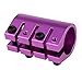 Luzhengyang Professional Scooter Handlebar Clamp 70mm Length 31.8mm Diameter - Aluminum Alloy Construction - 4 Screw Holes - for Stunt Scooter Parts Clip - Outdoor Sports Accessor - Purple