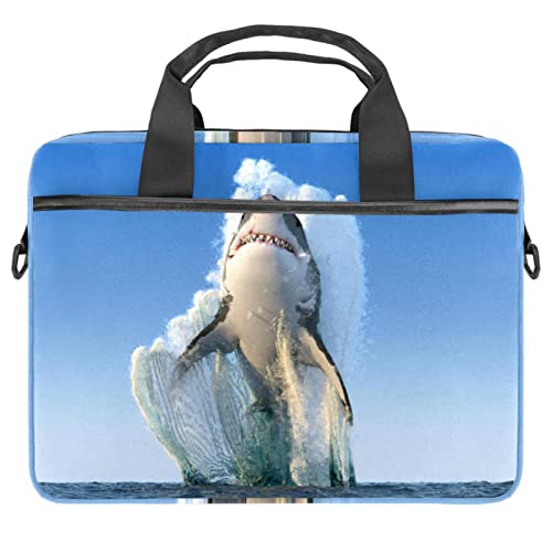 Sac ordinateur portable 13.3 pouces Requin sacoche bandoulière PC 14 pouces robuste