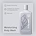 Black Wolf Moisturizing Body Wash for Men, Sandalwood - Mens Hydrating Bodywash for Dry, Dehydrated, & Sensitive Skin - Hyaluronic Acid, Aloe Vera, & Jojoba Oil Body Cleanser Help Remove Oil & Dirt