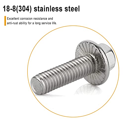 Aronova Exhaust Manifold 18-8 Stainless Steel Anti-Corrosion Flanged Bolt Compatible With Select Models,12 Pack 103944, 6506775-Aa, 6507423-Aa, 6507938-Aa,11518860, 11609481 #TOP1