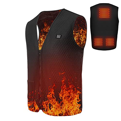 Chaleco calefactable de hombre lavable ideal para rutas de senderismo y jornadas de pesca en invierno