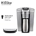 Keurig C K-Elite Maker, Single Serve K-Cup Pod Brewer, With Iced Coffee Capability, Brushed Silver Plus Extra Filter Included, 75oz