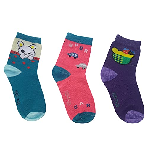 Image of 100% cotton unisex breathable soft and comfortable socks for baby boys and girls pack of 12