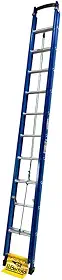 Escada De Fibra E Alumínio Extensível Premium 4,10x7,10m Tipo D 23 Degraus 120kg Wbertolo