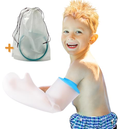MEDIMINA - Protector de Escayola Brazo Niño, Impermeable y Reutilizable, Funda para Escayola Brazo Niño Fácil de Colocar y Quitar, Máxima Protección y Comodidad para el Brazo Escayolado