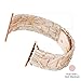 Light Apple Watch Band-Fashion Resin Apple Watch Series 9 8 band, iWacth Bands, Apple Watch Bands 40mm for Women, Compatible with Apple Watch Series 9 8 7 SE 6 (Silky white in oak 42mm/44mm/45mm/49mm)