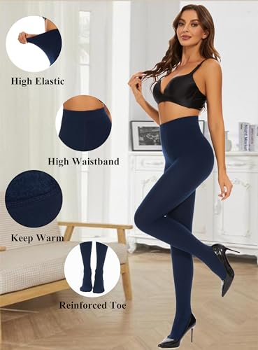DUCMODA Fleece Lined Thermal Soft Tights for Women-Warm Opaque Winer Pantyhose2