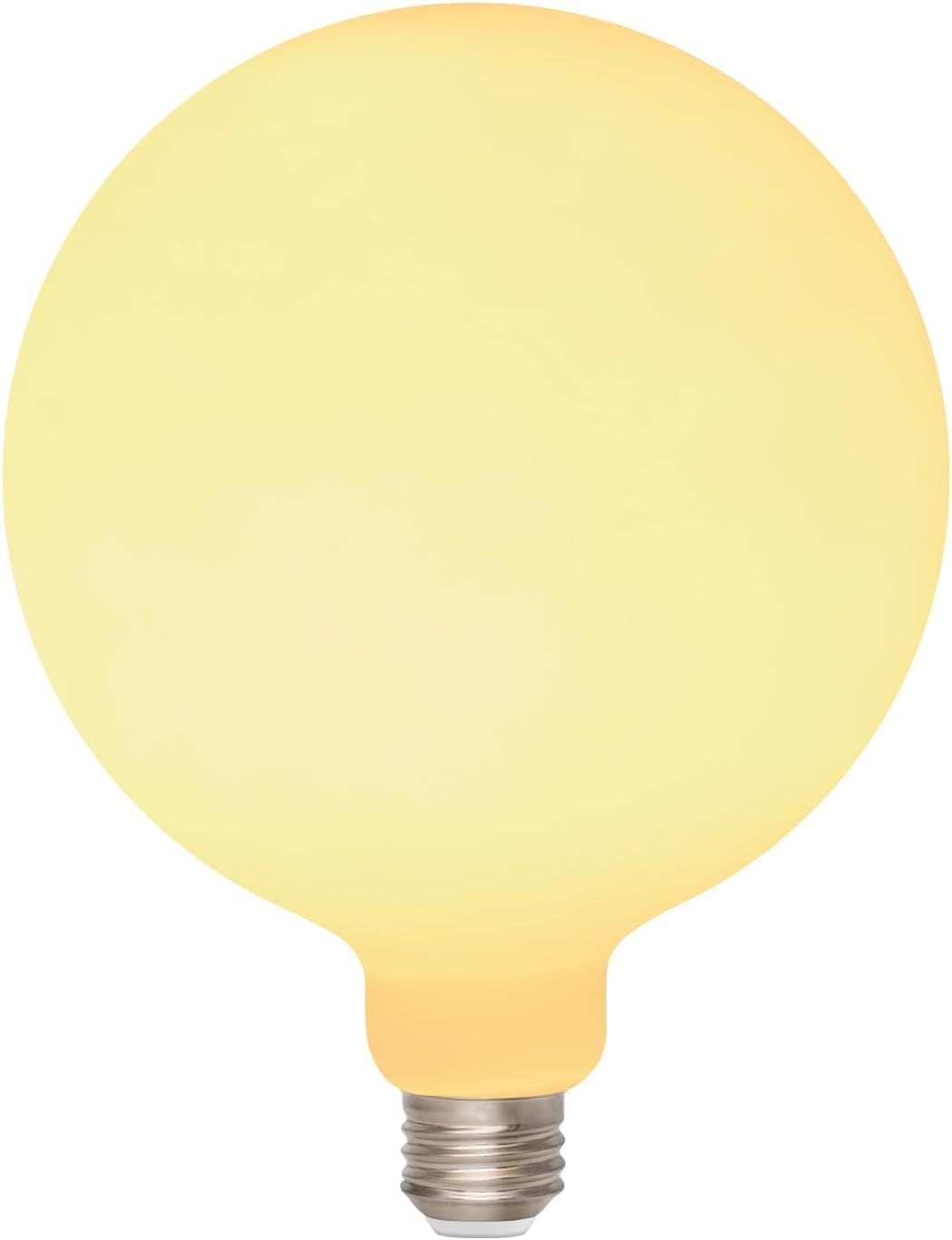 ONEWISH LED Light Bulb,G150 Translucent White LED Globe Bulbs,Warm White 1800K 3W,30W Equivalent,E26 Standard Base,6 inch Oversized Edison Light Bulb for Home Decor,1 Pack