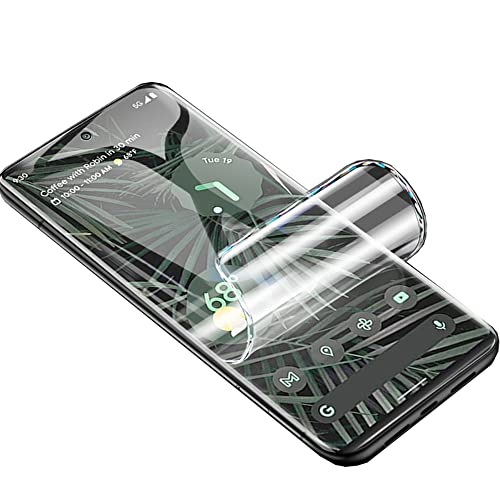 Snailcanfly películas de hidrogel 2 pcs para Google Pixel 6 Pro 6.71' Protectores de pantalla de TPU flexibles de alta sensibilidad Desbloqueo de huellas dactilares Vidrio no templado