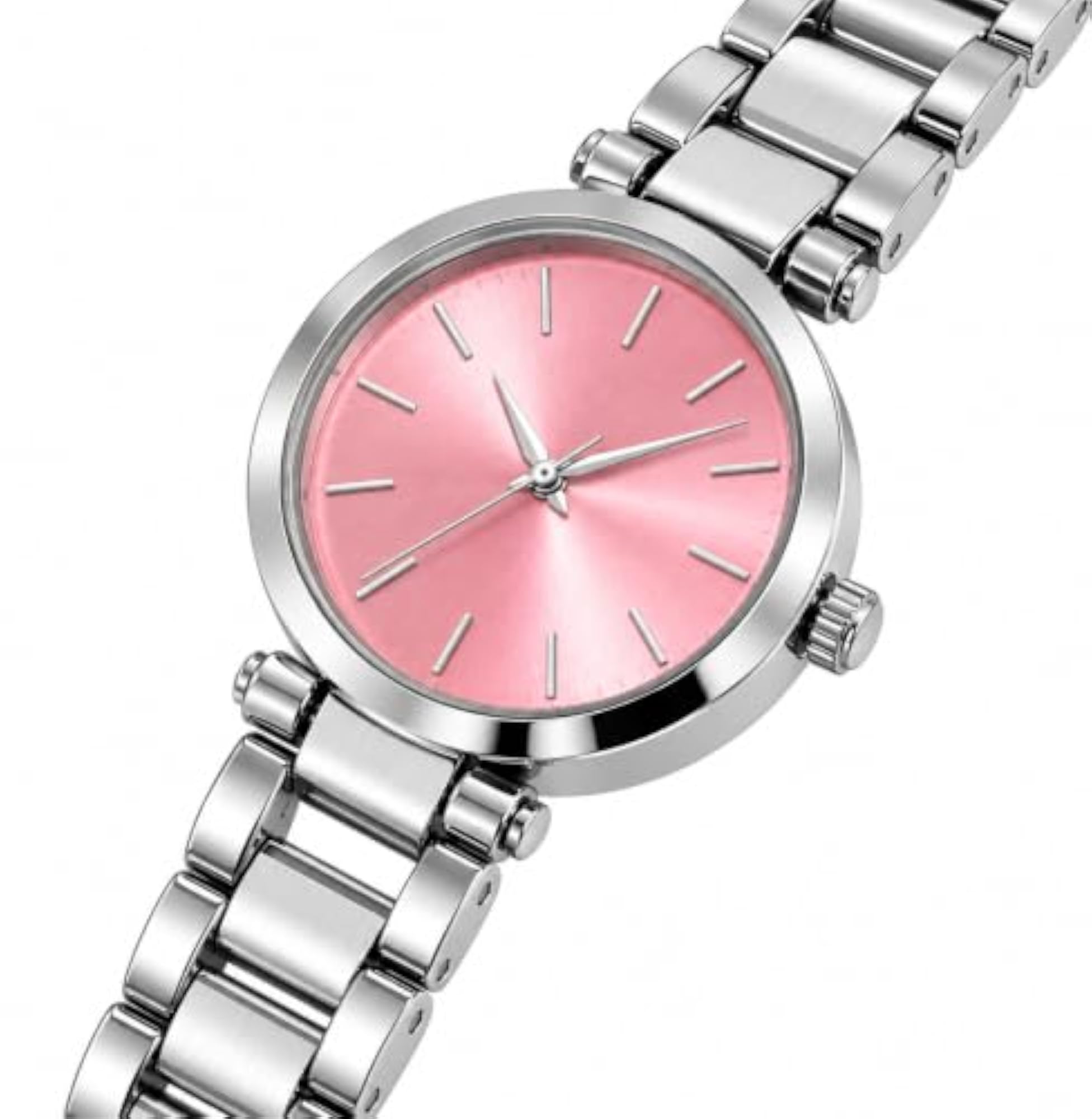Women's Stylish Analog Watch with Pink Dial