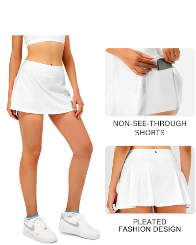Stelle YS001-WT-S Women Tennis Skirt Golf Skorts Athletic High Waisted thumb #4