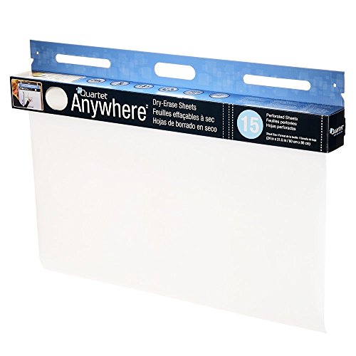 Quartet Dry Erase Sheets, 24-Inch X 31 1/2-Inch (85563) ,White #TOP6
