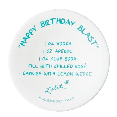 Verre à vin artisanal Lolita Happy Birthday Blast Enesco création peinte main - 6