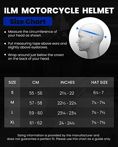 Ilm FBA-909F-MB-XL Motorcycle Full Face Modular Atv Helmet Three In One Snowmobile Casco thumb #6