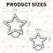 6Pcs Stars Carabiner, Zinc Alloy Star-Shaped Carabiner Keychain, Heavy Duty Spring Snap Hook Keyring Clip for Outdoor Camping Hiking Fishing, Rust-Proof & Corrosion-Resistant Multi-Size Star Keychain