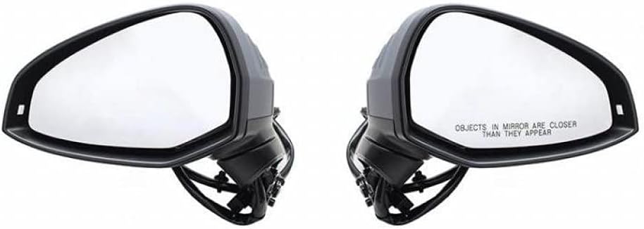 For Audi A4 2017 2018 Door Mirror Driver Side | Power | Heated | w/Signal | w/Side Assist | Paint To Match | Replacement For 8W1857409T9B9 | AU1320136