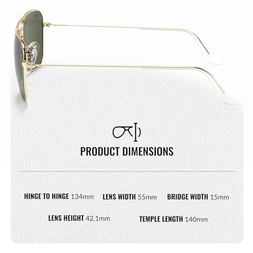 Image of Ray-Ban RB3136 CARAVAN Square Shaped Sunglasses for Men & Women with Official RAYBAN Eyewear Kit
