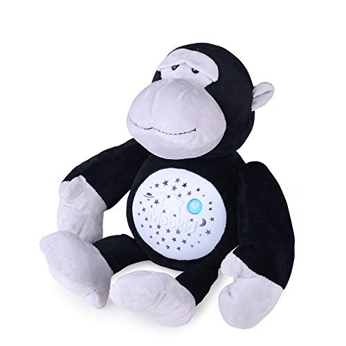Konig Kids Night Light Projector Melodies Sleep Soother for Baby Nursery, Orangutan