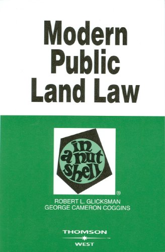 Modern Public Land Law in a Nutshell (Nutshell Series)
