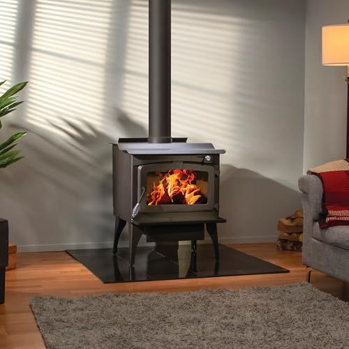 Pleasant Hearth 2,200 Sq. Ft. Wood Stove with Legs and Stainless Steel Ash Lip - Thumbnail 2