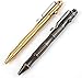 SMOOTHERPRO Solid Brass Bolt Action Pen Refillable Retractable Heavy Duty for Tremor Parkinson Arthritic Business Office Signature Writing EDC Gift(BB201)