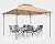 ABCCANOPY Gazebos for Patios 10x10 - Outdoor Steel Frame Gazebo for Lawn Backyard Garden Deck (Beige)
