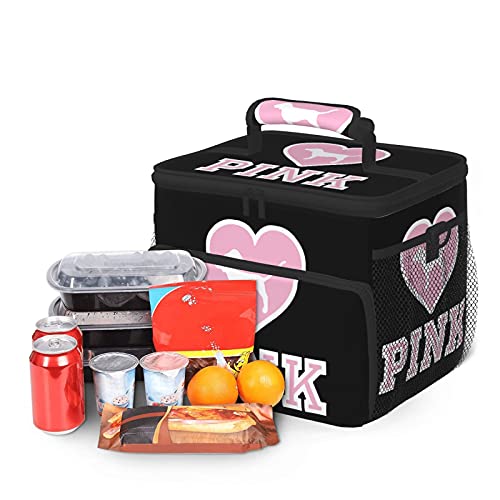 Antoipyns OPQWAHJFBMS0UFQFDIFNKLOIB0AFZU6W Cute Victoria Secret Love Pink Portable Insulated Waterproof Tote Bento Bag Lunch Tote thumb #5