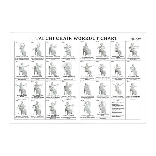 Tabla de ejercicios para silla con guía de entrenamiento completo