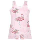 El paquete incluye: 1 leotardo de gimnasia para niñas de talla 2-10T, especialmente diseñado con bonitos dibujos animados, flores, patrón de textura.