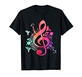 Musical Instrument Treble Clef Bird Music T-Shirt