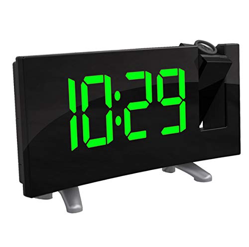 Wecker Projektion Snooze Time Led Display Kabel Tabelle Wand Radio Clock Digital Radio 180 * 98 * 49 Mm