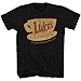 Gilmore Girls Luke's Diner Logo Sign Adult T-Shirt(Black,X-Large)