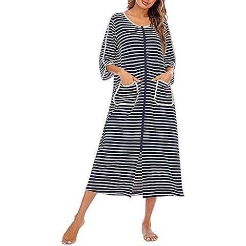 YILEEGOO Women Zip Up Dressing Gown Cover
